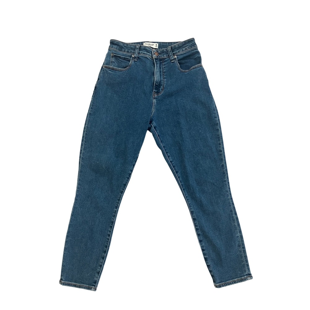 Abercrombie & Fitch The Super Skinny Ankle High Rise Jeans Medium Wash 28 6S